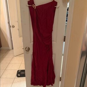 Zara Burgundy Maxi Dress